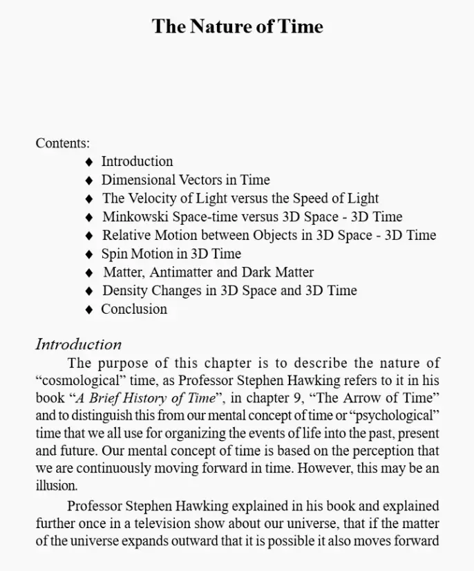 from the chapter The Nature of Time